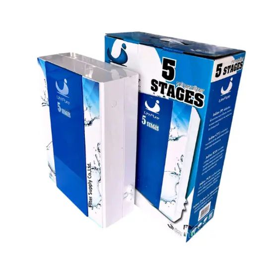 เครื่องกรอง 5 ขั้นตอน  UNIPURE-BLUE แขวนผนัง (04/54-261) เครื่องกรอง 5 ขั้นตอน  UNIPURE-BLUE แขวนผนัง (04/54-261)