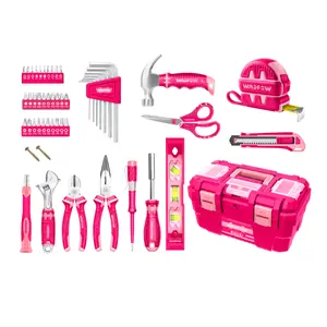 ชุดเครื่องมือช่าง 89 ชิ้น (ชมพู) WADFOW WHS3B89