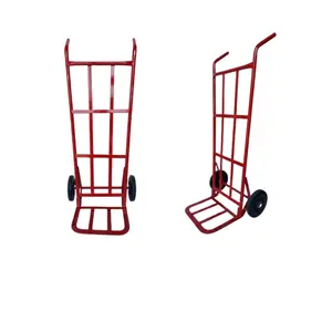 รถเข็นของแบบตรง ล้อแม็กช์ 10" สีแดง มีบังล้อ (หนา)