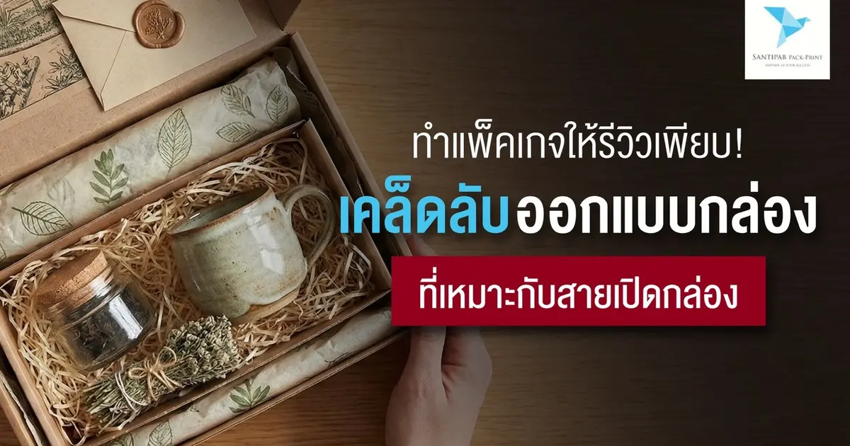 ทำแพ็คเกจให้รีวิวเพียบ! เคล็ดลับออกแบบกล่องที่เหมาะกับสายเปิดกล่อง