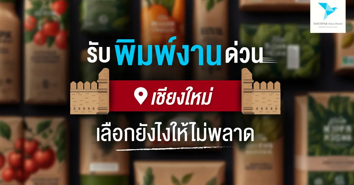 รับพิมพ์งานด่วน เชียงใหม่ เลือกยังไงไม่พลาด