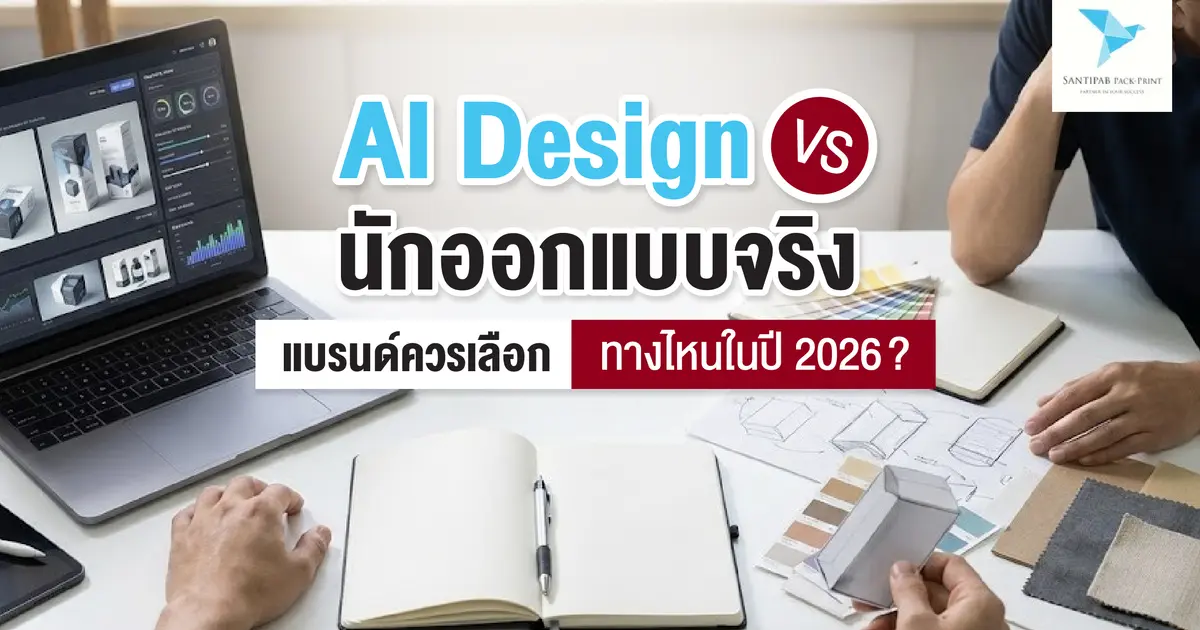 AI Design vs นักออกแบบจริง: แบรนด์ควรเลือกทางไหนในปี 2026