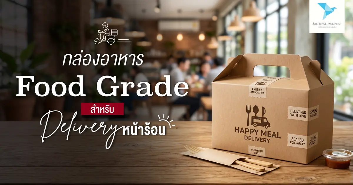 กล่องอาหาร Food Grade สำหรับ Delivery หน้าร้อน